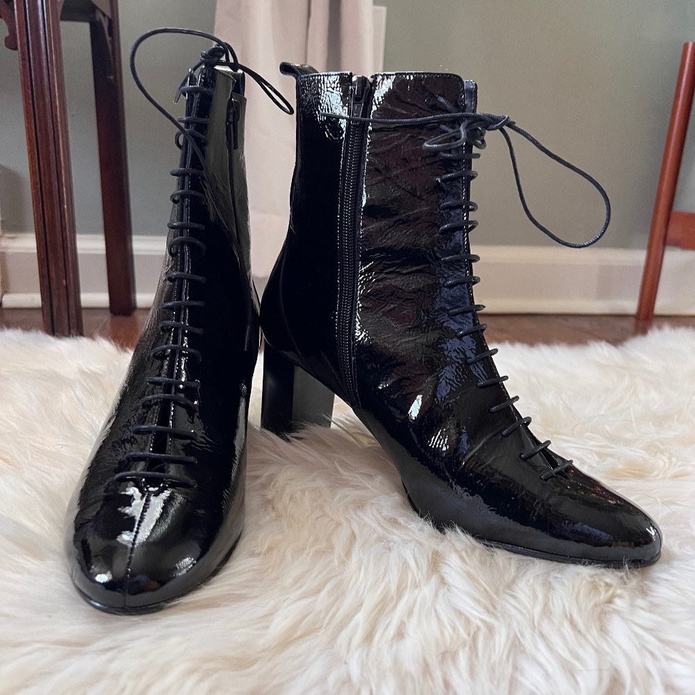 Jonak Patent Leather ankle boots Size 40fr (8-8.5 US)